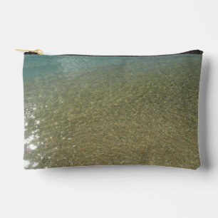 Water on the Beach I Abstract Nature Photography Accessory Pouch