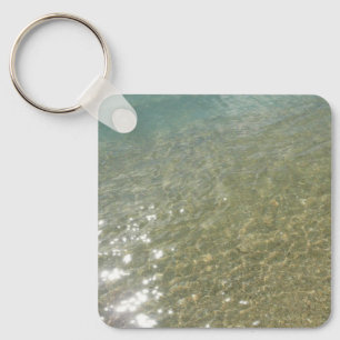 Water on the Beach I Abstract Nature Photography Key Ring