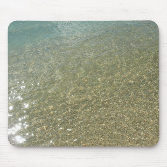 Water on the Beach I Abstract Nature Photography Mouse Mat (Front)