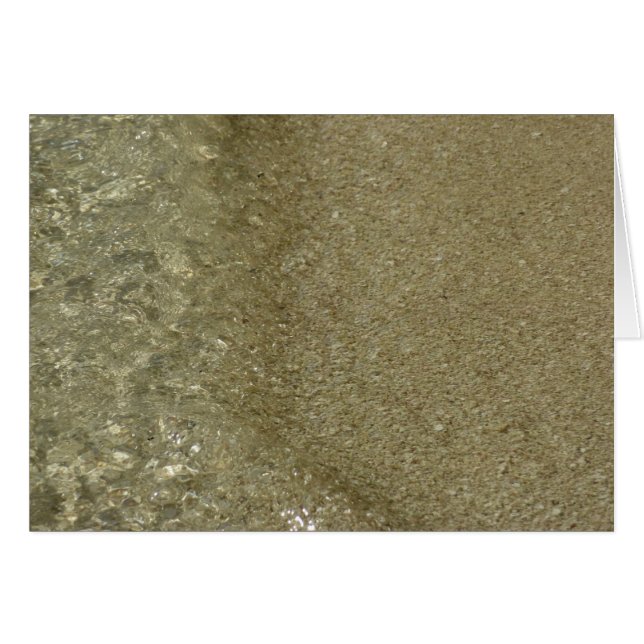 Water on the Beach II Abstract Nature Photography (Front Horizontal)