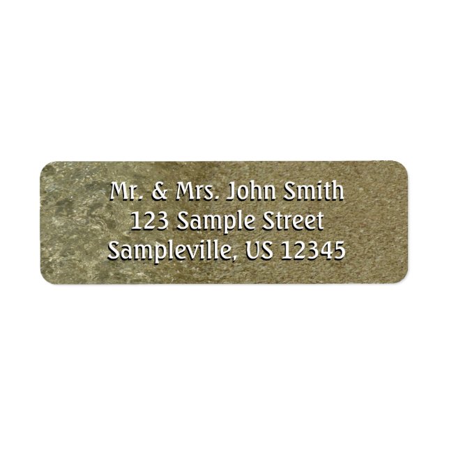 Water on the Beach II Abstract Nature Photography (Front)