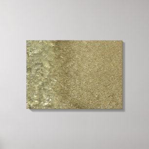 Water on the Beach II Abstract Nature Photography Canvas Print