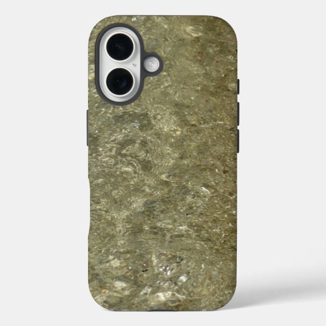 Water on the Beach II Abstract Nature Photography Case-Mate iPhone Case (Back)