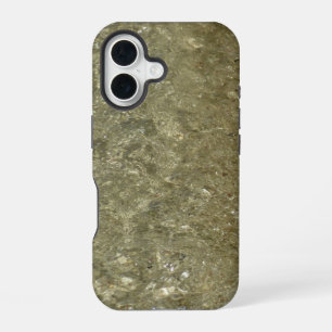 Water on the Beach II Abstract Nature Photography iPhone 16 Case