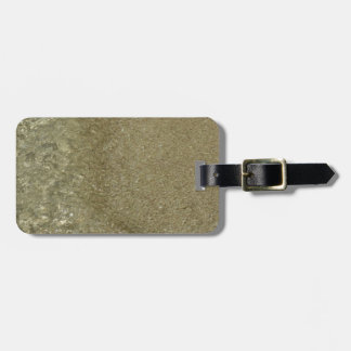 Water on the Beach II Abstract Nature Photography Luggage Tag