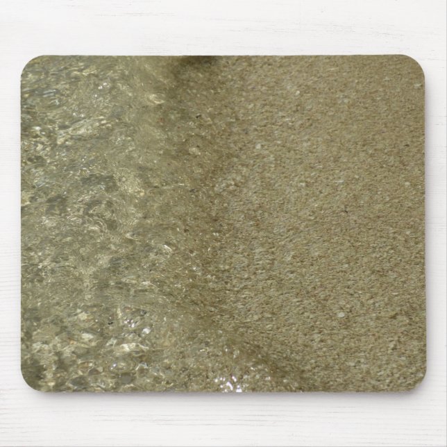 Water on the Beach II Abstract Nature Photography Mouse Mat (Front)