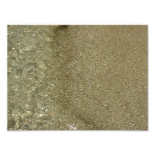 Water on the Beach II Abstract Nature Photography Photo Print