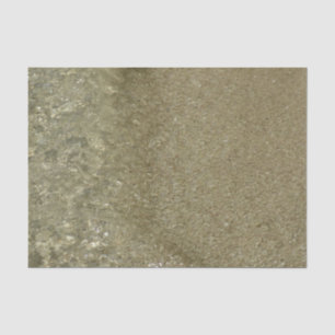 Water on the Beach II Abstract Nature Photography Tissue Paper