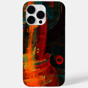 Water Orange Red Blue Modern Abstract Art Pattern Case-Mate iPhone 14 Pro Max Case