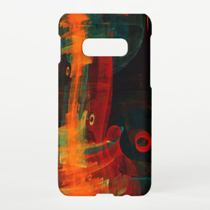 Water Orange Red Blue Modern Abstract Art Pattern Samsung Galaxy Case