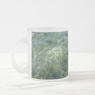 Water over Sea Grass I Caribbean Nature Frosted Glass Coffee Mug