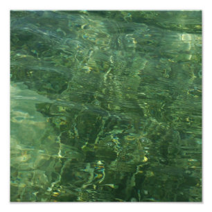 Water over Sea Grass II (Blue and Green) Photo
