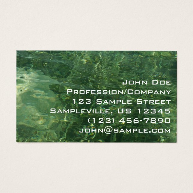 Water over Sea Grass II (Blue and Green) Photo (Front)