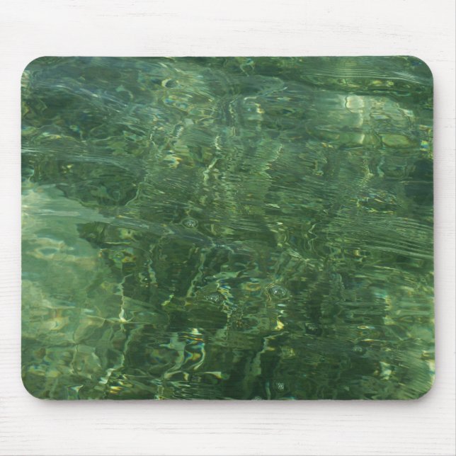 Water over Sea Grass II (Blue and Green) Photo Mouse Mat (Front)