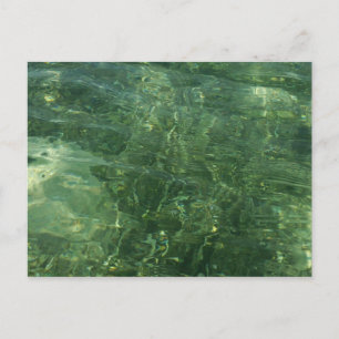 Water over Sea Grass II (Blue and Green) Photo Postcard