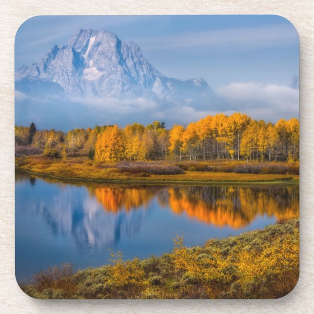 Water | Oxbow Bend Jackson Wyoming Coaster (Front)
