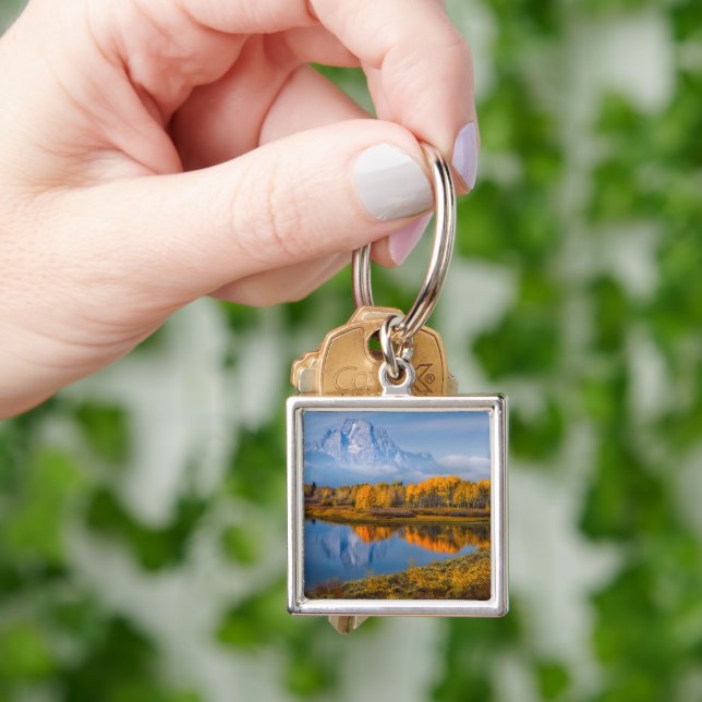 Water | Oxbow Bend Jackson Wyoming Key Ring (Hand)
