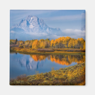 Water   Oxbow Bend Jackson Wyoming Magnet