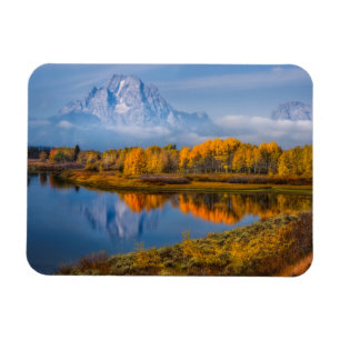 Water   Oxbow Bend Jackson Wyoming Magnet
