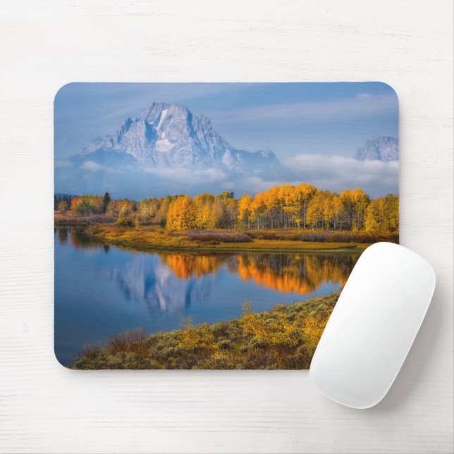 Water | Oxbow Bend Jackson Wyoming Mouse Mat (With Mouse)