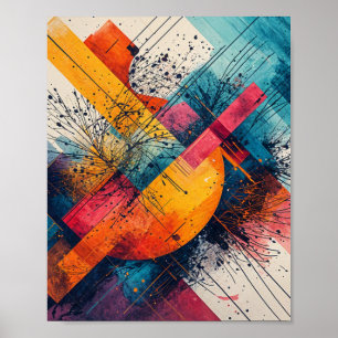 Water paint with floating poster