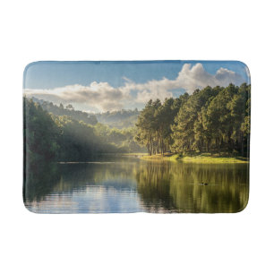 Water Pang Oung Lake & Pine Forest Thailand Bath Mat