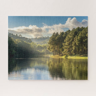Water Pang Oung Lake & Pine Forest Thailand Jigsaw Puzzle
