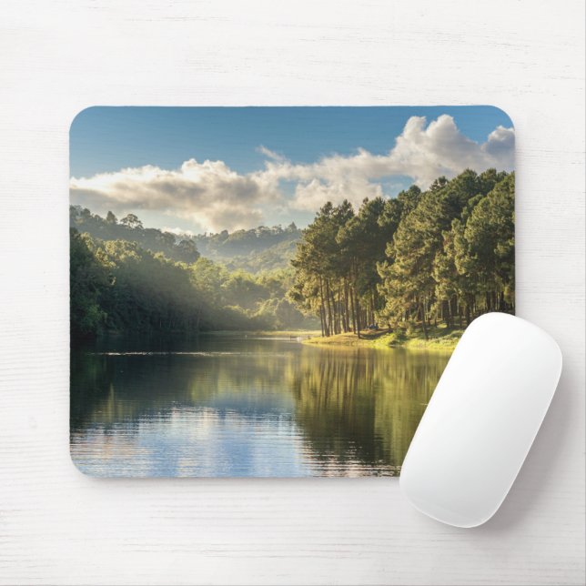 Water | Pang Oung Lake & Pine Forest Thailand Mouse Mat (With Mouse)