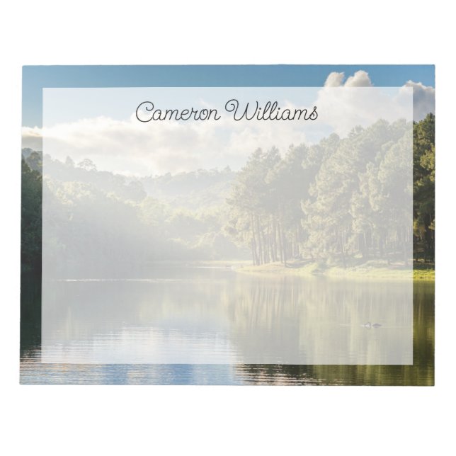 Water | Pang Oung Lake & Pine Forest Thailand Notepad (Front)