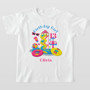 Water park Birthday Girl shirt Pool Party