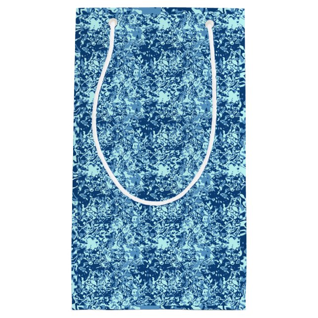 Water pattern No 1 Black BG Small Gift Bag (Front)