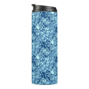 Water pattern No 1 Black BG Thermal Tumbler