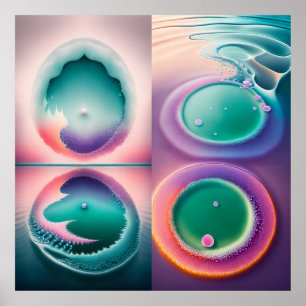 Water Pattern Poster