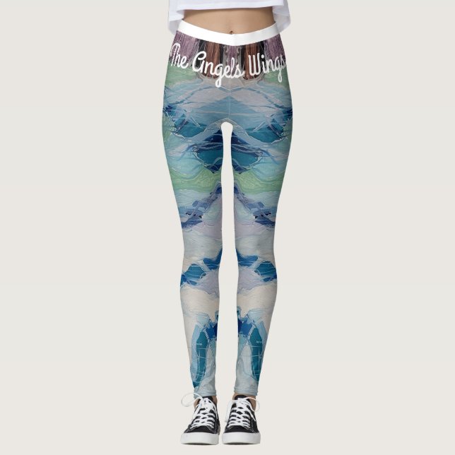 Water patterned leggings, The Angel's Wing's Leggings (Front)