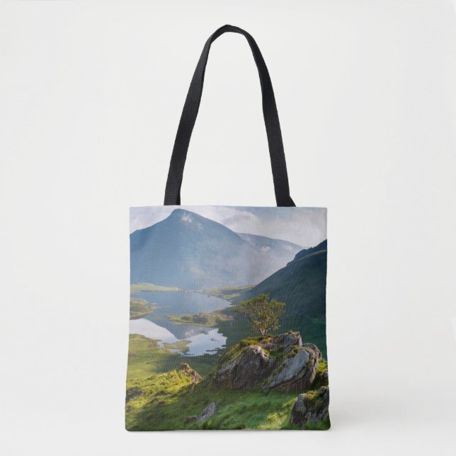 Water | Pen yr Ole Wen Lake Idwal Snowdonia Park Tote Bag (Front)