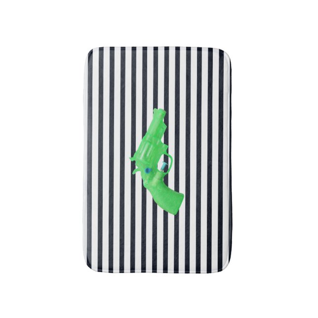 Water pistol toy Wasserpistole Spielzeug photo art Bath Mat (Front Vertical)