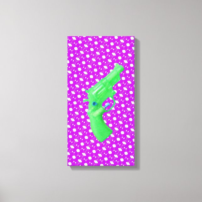 Water pistol toy Wasserpistole Spielzeug photo art Canvas Print (Front)