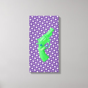 Water pistol toy Wasserpistole Spielzeug photo art Canvas Print