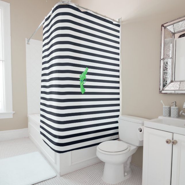 Water pistol toy Wasserpistole Spielzeug photo art Shower Curtain (In Situ)