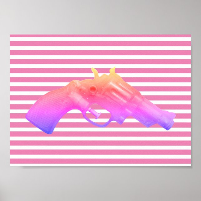 Water pistol toy Wasserpistole Spielzeug photoart Poster (Front)