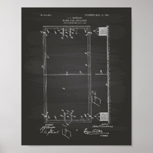 Water Polo Apparatus 1906 Patent Art Chalkboard Poster