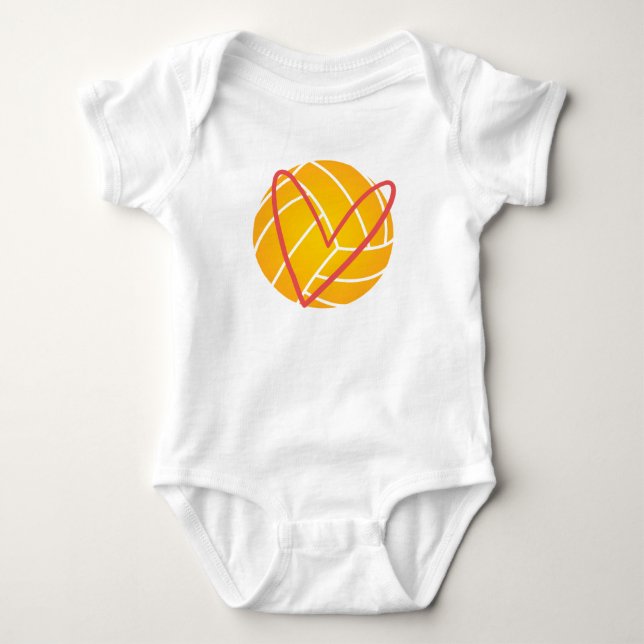 Water Polo Ball Heart Baby (Front)
