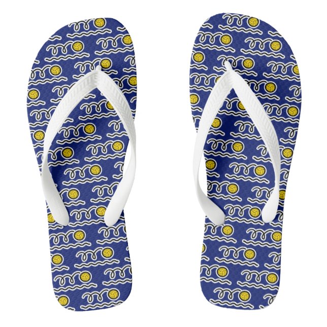 Water polo ball pool slippers or beach flip flops (Footbed)
