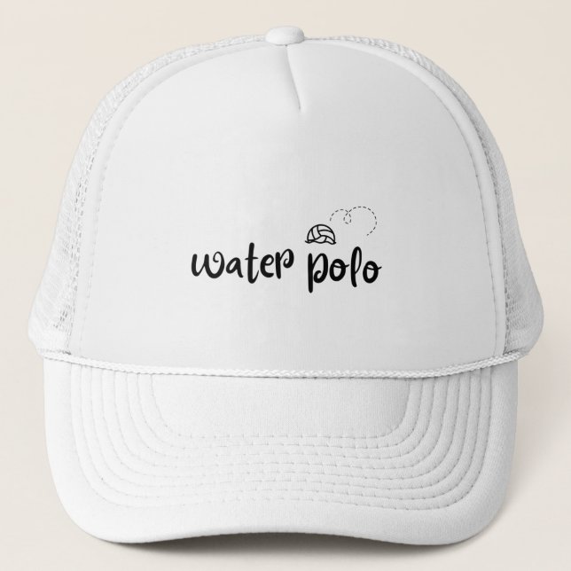 Water polo ball trucker hat (Front)