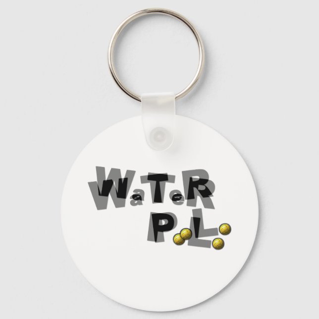 Water polo blur key ring (Front)