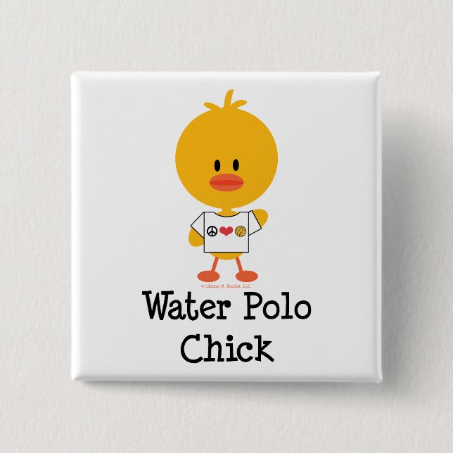 Water Polo Chick Button (Front)