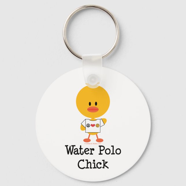 Water Polo Chick Key Chain (Front)