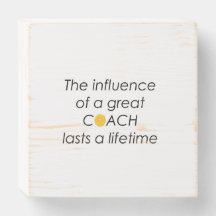 Water Polo Coach Wood Box Sign