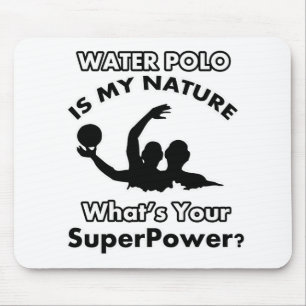 water polo design mouse mat