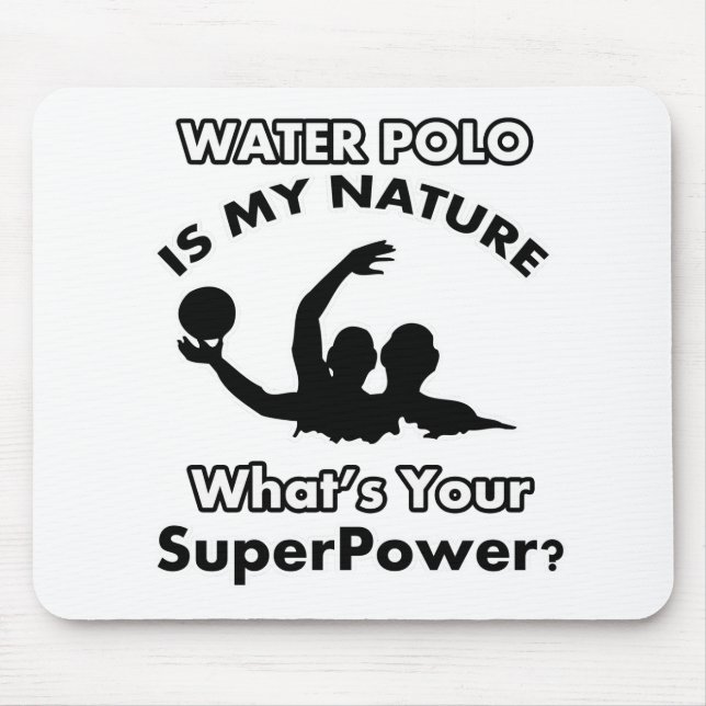 water polo design mouse mat (Front)